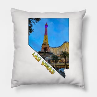 Nevada State Outline (Las Vegas) Pillow