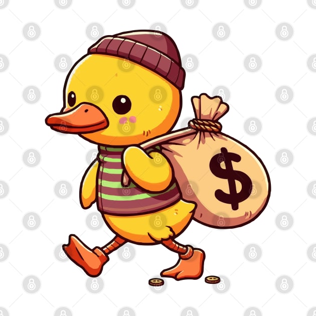 robber duck cartoon by fikriamrullah