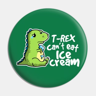 Sad t-rex Pin