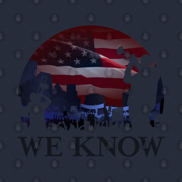 We Know - Jericho Protest - Black by Barn Shirt USA