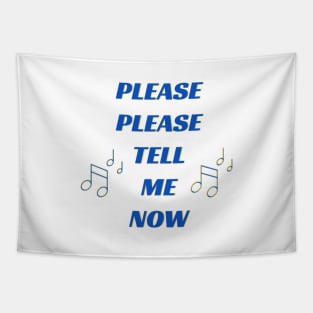 Please Please Tell Me Now, 80s Pop Music, 80s Boy Band, Music Stickers Tapestry