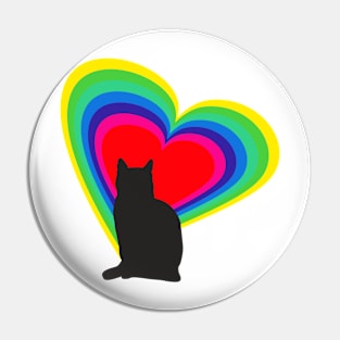 Cat in love Pin