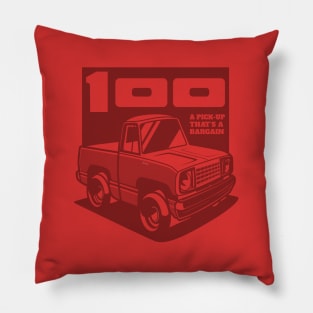 Bright Red - D-100 (1978 - White-Based - Ghost) Pillow