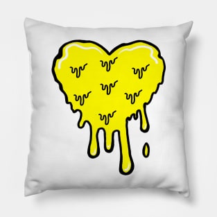 Yellow Melting Acid Heart Pillow