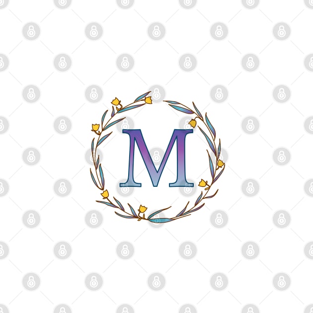 Monogram, letter M by Slownessi