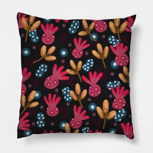 pink poppy Pillow