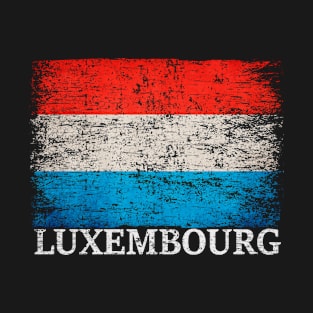 Luxembourg Flag Gift Women Men Children Luxembourg Vintage T-Shirt