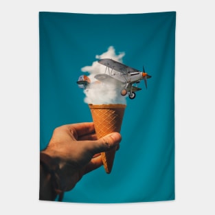 Ice Cream Plane Tapestry