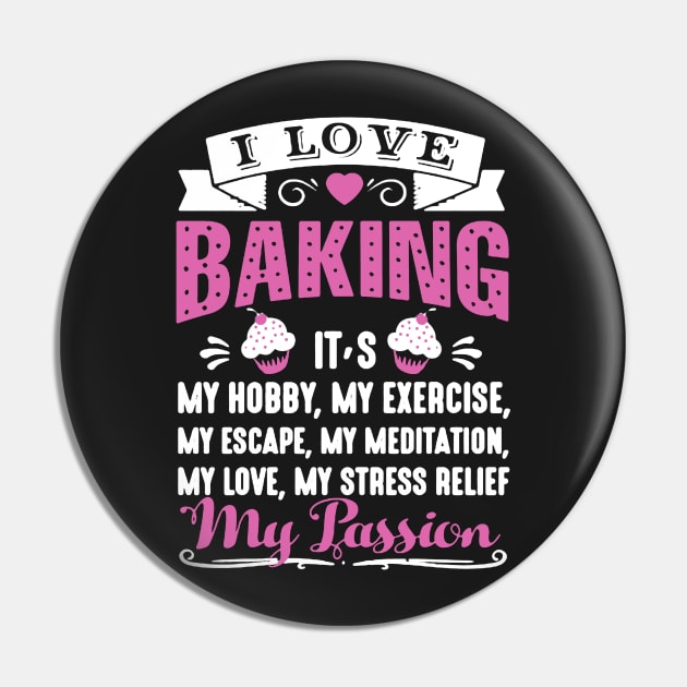 I Love Baking Pin by babettenoella