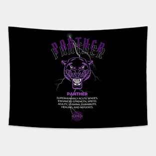 Rave Merch - Panther Portrait - The Ravers Purple Collection Tapestry