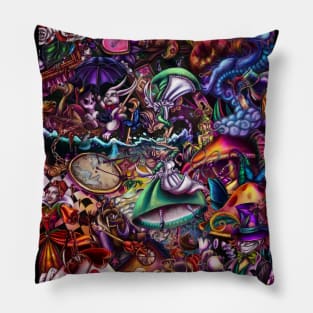 We're All Mad Here (Colored) Pillow