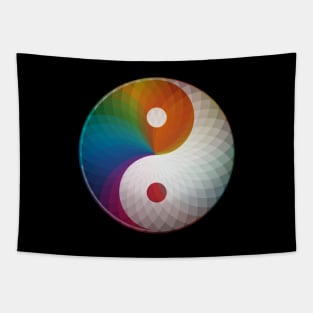 Multi Color Yin Yang Tapestry