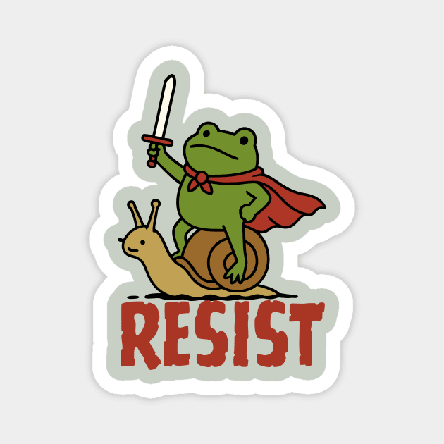 Medieval Resist Frog Magnet by The WYLD Tribe