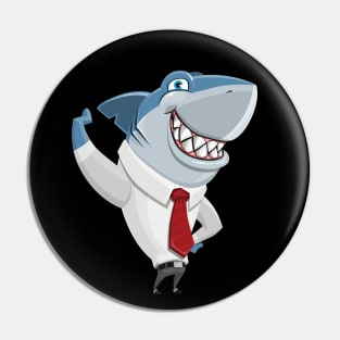 Shark Illustration Pin