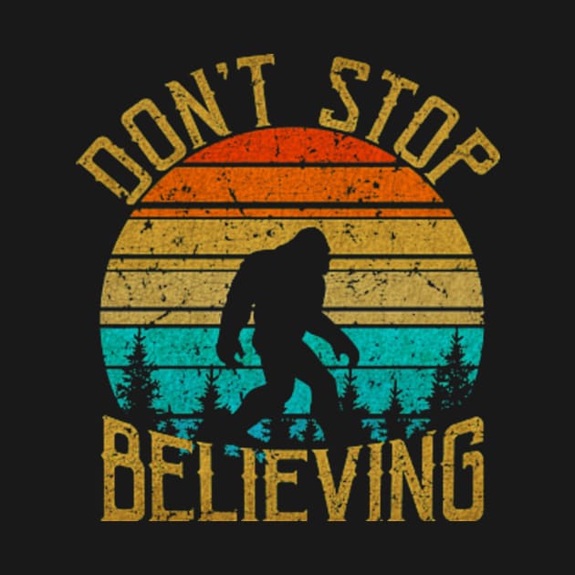 Bigfoot, Don't Stop Believing - VINTAGE by KurKangG