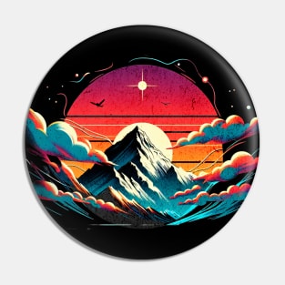 K2 Mountains Pakistan Design Pin