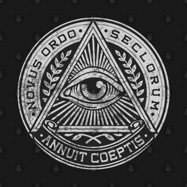 Vintage New World Order Symbol by Scar