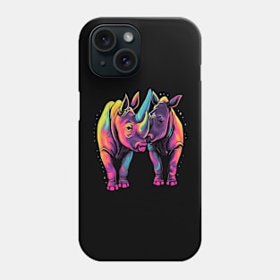 Rhinoceros Valentine Day Phone Case