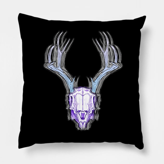 Glitch Deer Pillow by Dliebex