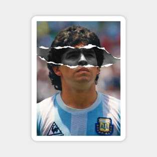 Diego Armando Maradona Dios 10 Portrait Magnet