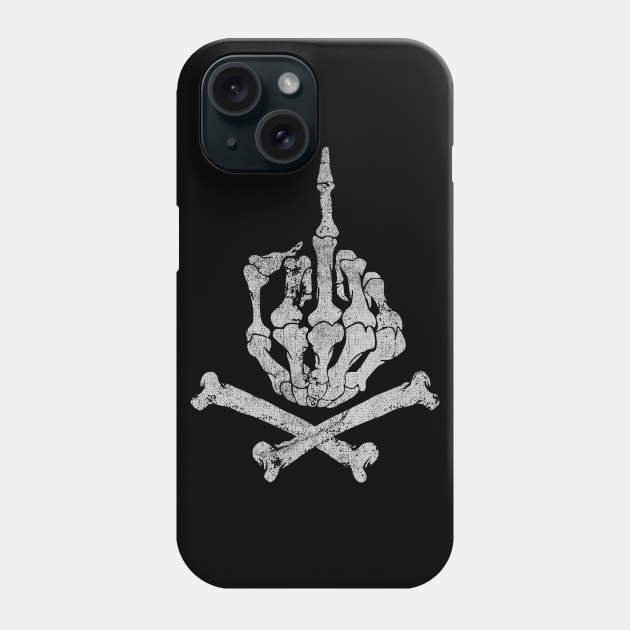 Punk Rock Bone Finger Phone Case by thechicgeek