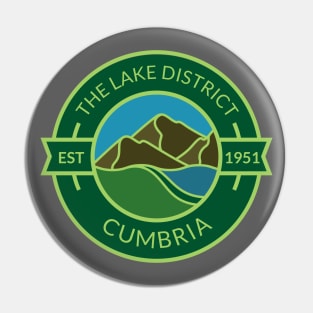 The Lake District - Cumbria Badge Pin