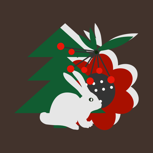 Christmas bunny by CocoDes