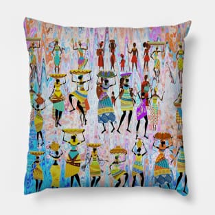 African Village Pillow