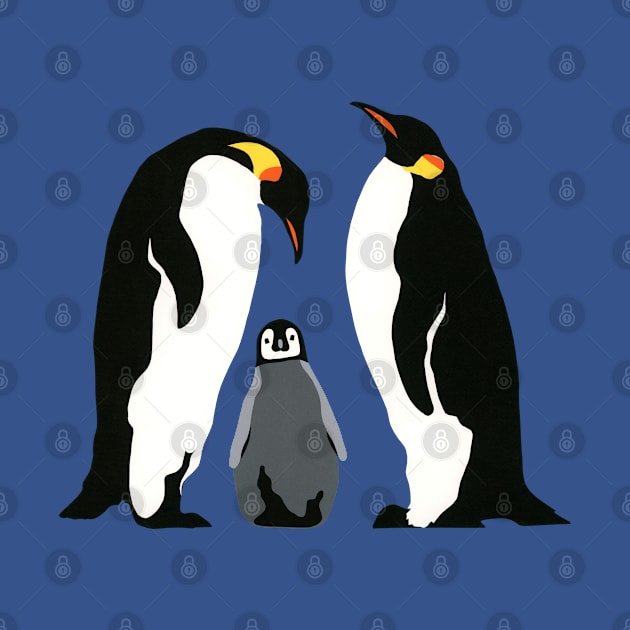 THREE EMPEROR PENGUINS by VegShop