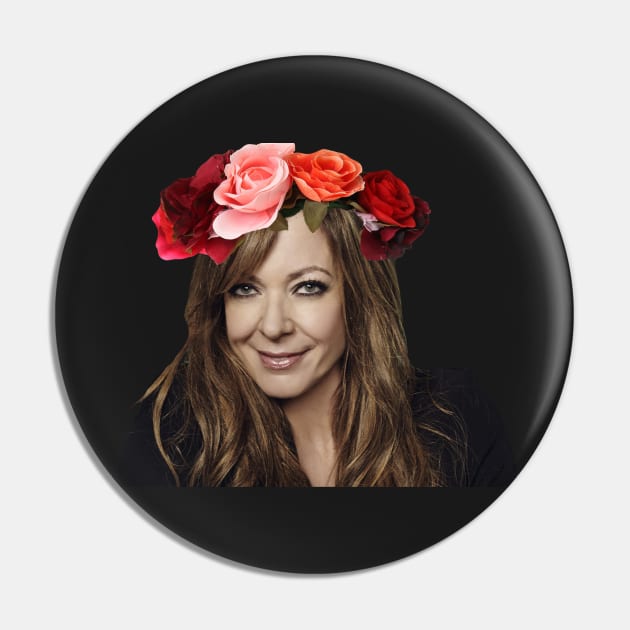 Floral Allison Janney Pin by baranskini