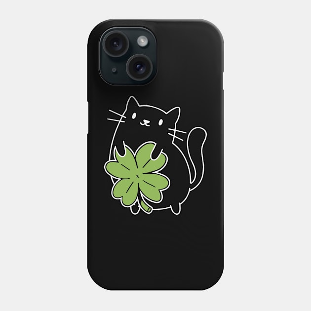 Lucky Black Cat Phone Case by Bruno Pires