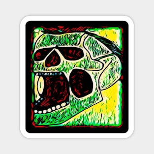 Retro skull Magnet