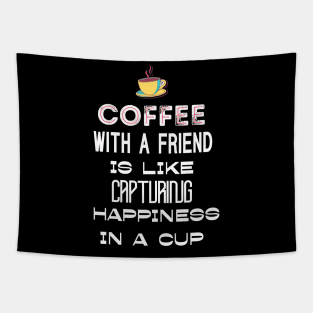 Coffee with a friend Tapestry