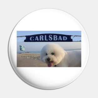 Beachy Bichon Pin