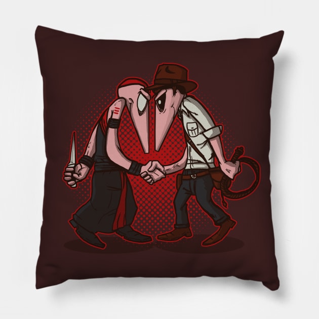 Raider VS Priest Pillow by AndreusD