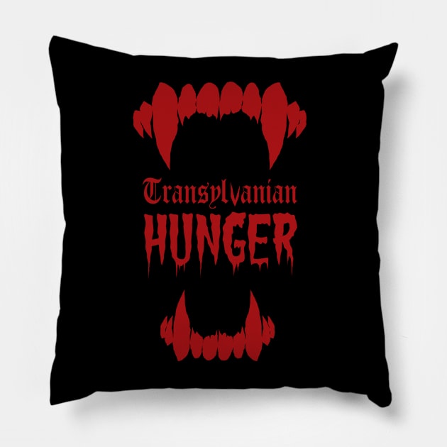 Transylvanian Hunger Pillow by wildsidecomix