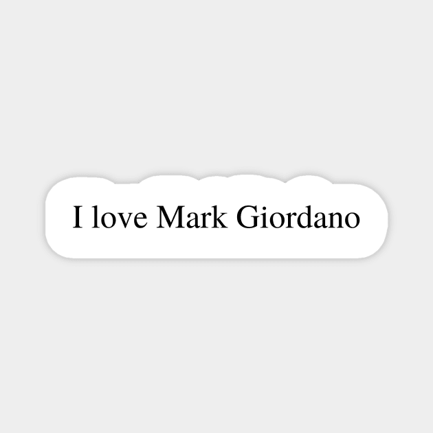 I love Mark Giordano Magnet by delborg