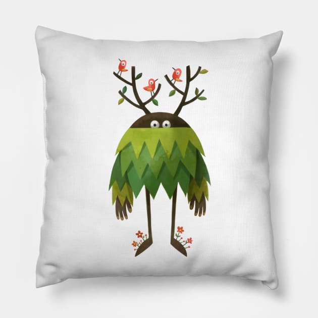 the spirit of the forest Pillow by Sunshine Corner