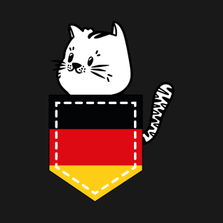 Patriotic Pocket Pussy - Cat Lover -  German Patriot T-Shirt