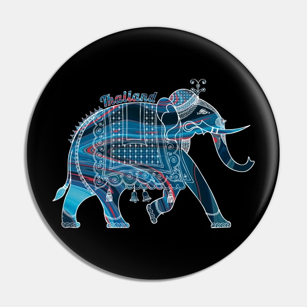 Ornate Asian Elephant In A Colorful Illustration Pin by VintCam