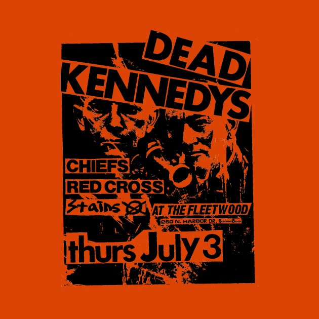 Dead Kennedys / The Chiefs / Red Cross / The Stains by Punk Flyer Archive