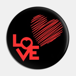 love  for Valentine's Day Pin