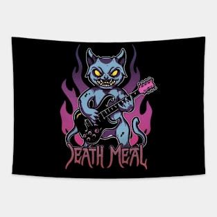 Death Metal Satanic Baphomet Cat Tapestry