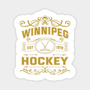 Vintage Winnipeg Hockey Magnet