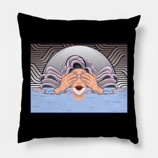 The Dreaming lady 3 - Japanese Style art - Yabisan Pillow