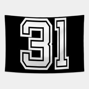 Number 31 for a sports team, group, or community Tapestry