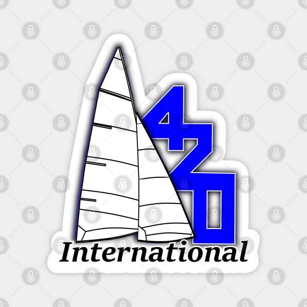 International 420 class Dinghy Magnet by Regatta Merch