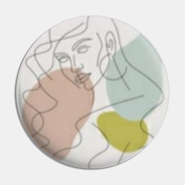 Woman fineart Pin by Rakos_merch