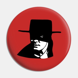 Zorro's Portrait Pin