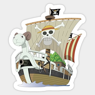 One Piece - Luffy on Going Merry Sticker by eusrock